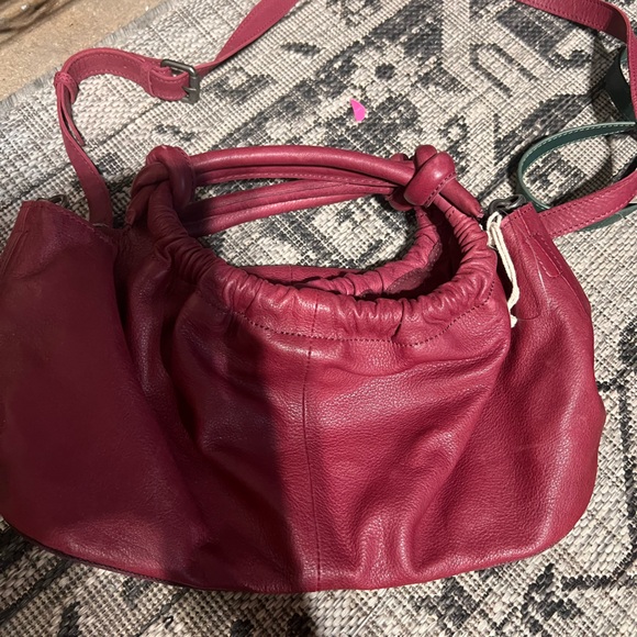 Free People Head Over Heels Leather Crossbody Bag in Red - Picture 5 of 12